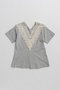 【予約販売】VネックレースTシャツ / V-Neck Lace T-Shirt プランク プロジェクト/PRANK PROJECT GRY(グレー)