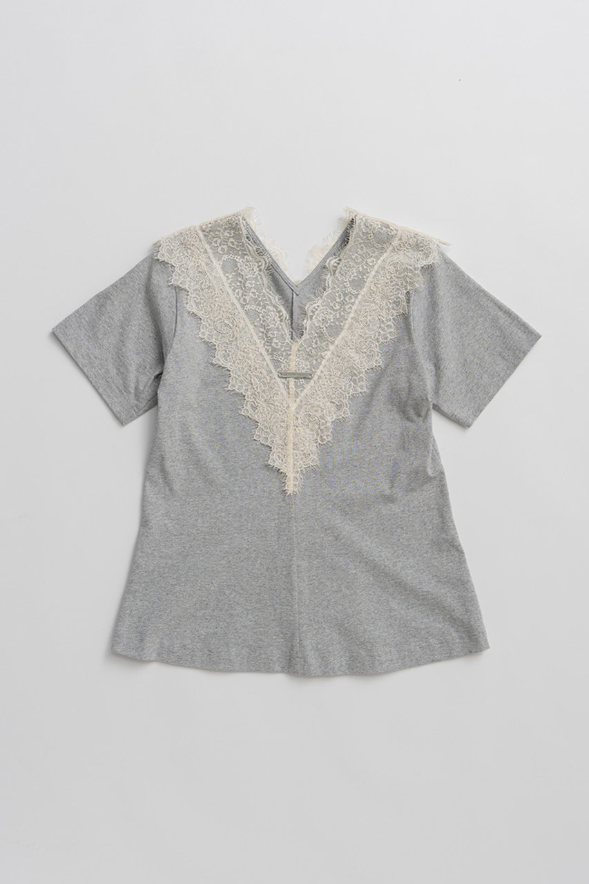 プランク プロジェクト/PRANK PROJECTの【予約販売】VネックレースTシャツ / V-Neck Lace T-Shirt(GRY(グレー)/31261415106)