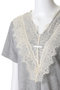 VネックレースTシャツ / V-Neck Lace T-Shirt プランク プロジェクト/PRANK PROJECT