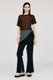 【予約販売】スーチングスリムフレアパンツ / Stitched Slim Flare Pants プランク プロジェクト/PRANK PROJECT BLK(ブラック)
