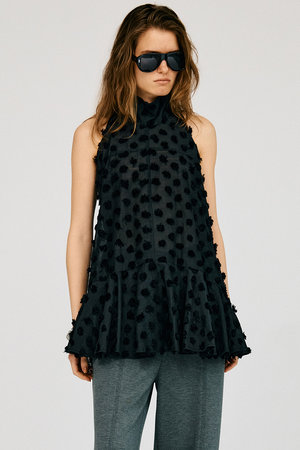 プランク プロジェクト/PRANK PROJECTの【予約販売】ドットジャガードハイネックチュニック / Dot Jacquard High-Neck Tunic(110500/110505)