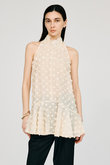 ドットジャガードハイネックチュニック / Dot Jacquard High-Neck Tunic