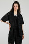 【予約販売】クロスレースオープンカラーシャツ / Cross-Lace Open-Neck Shirt プランク プロジェクト/PRANK PROJECT