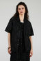 【予約販売】クロスレースオープンカラーシャツ / Cross-Lace Open-Neck Shirt プランク プロジェクト/PRANK PROJECT