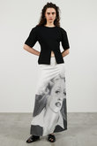 フェイスプリントスカート / Face-print skirt