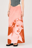 フェイスプリントスカート / Face-print skirt