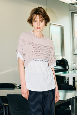 プランク プロジェクト/PRANK PROJECTの【予約販売】テキストプリントT / Text Print T-shirt(110100/110102)