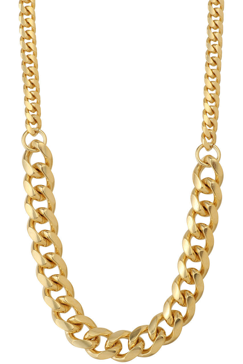 PRANK PROJECT コンビカーブゴールドチェーンネックレス (GLD(ゴールド), FREE) プランク プロジェクト ELLE SHOP