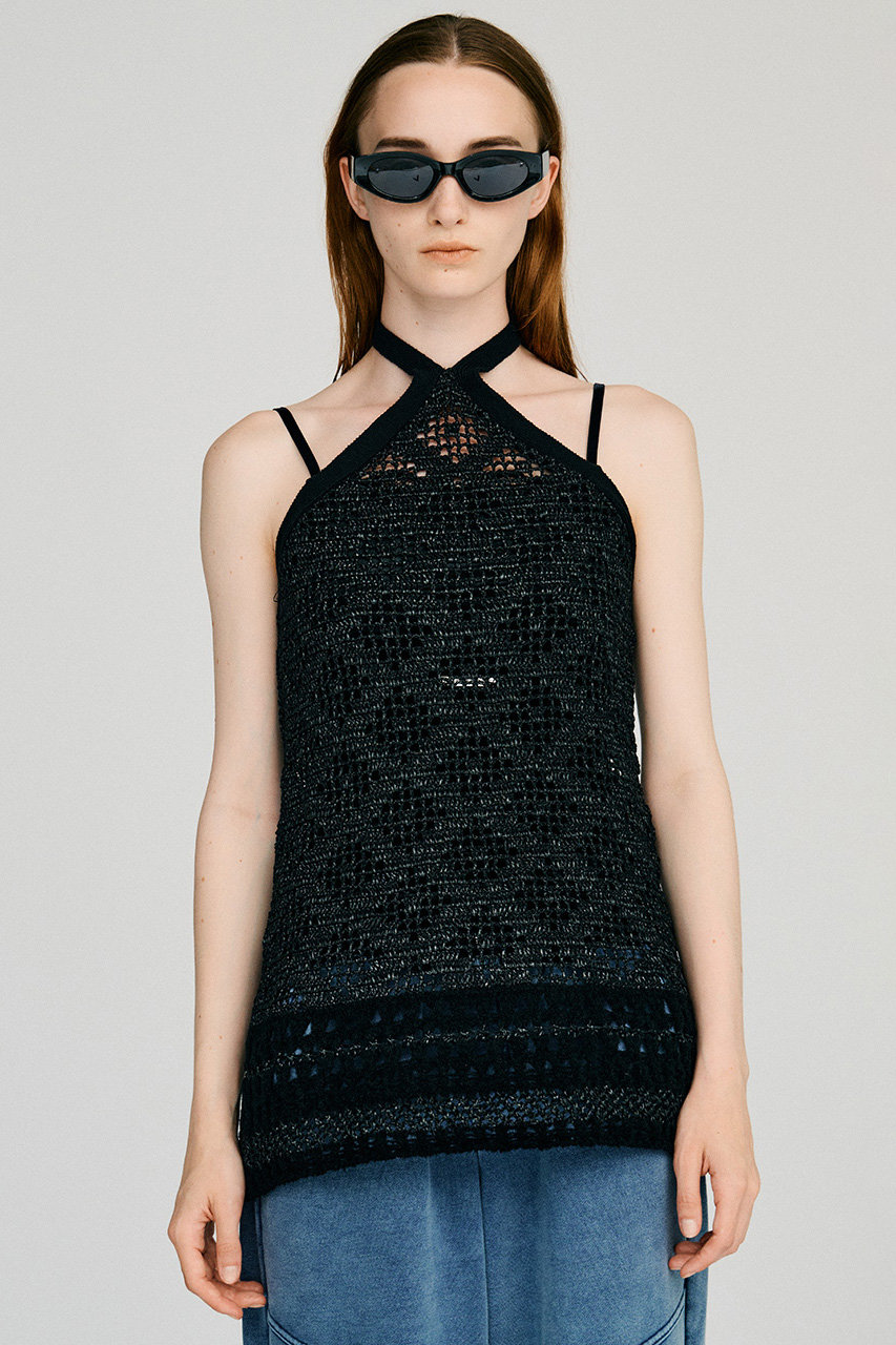 PRANK PROJECT Mesh Print Top ブラック 25SS PRANK PROJECT（プランク