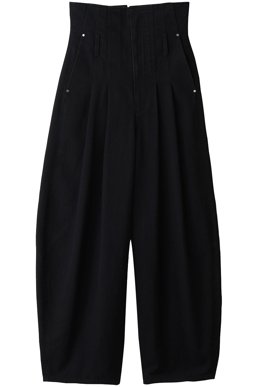 PRANK PROJECT タックコクーンデニムパンツ (BLK(ブラック), 34) プランク プロジェクト ELLE SHOP