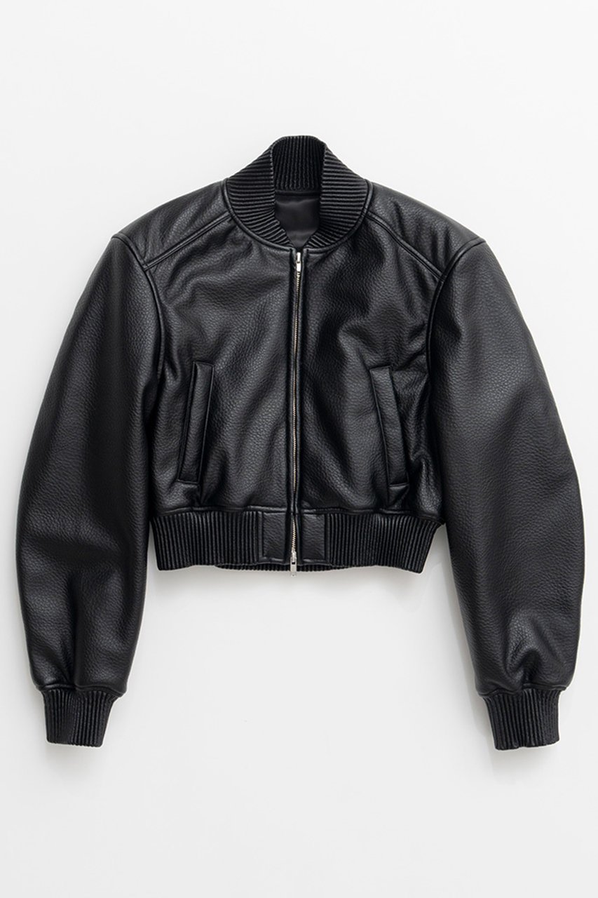 プランク プロジェクト/PRANK PROJECTの【予約販売】パディングショートシンセティックレザーブルゾン(BLK(ブラック)/31262135102)