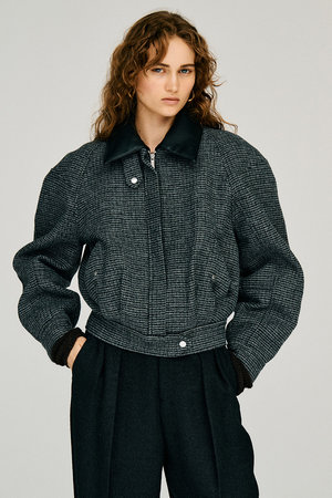 プランク プロジェクト/PRANK PROJECTの【予約販売】レザーカラーショートコート / Leather Collar Short Coat(110900/110902)