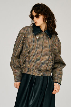プランク プロジェクト/PRANK PROJECTの【予約販売】レザーカラーショートコート / Leather Collar Short Coat(110900/110902)