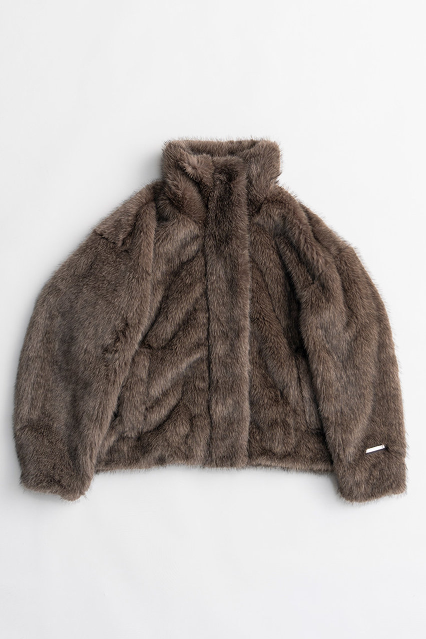 PRANK PROJECT シンセティックファーブルゾン / Synthetic Fur Blouson (BRN(ブラウン), FREE) プランク プロジェクト ELLE SHOP
