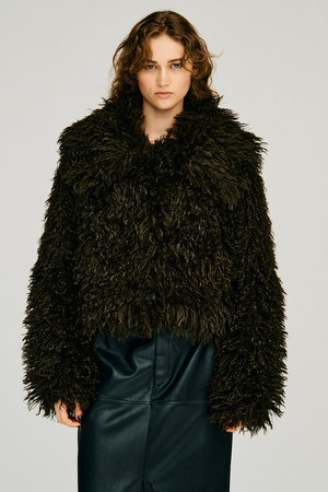 プランク プロジェクト/PRANK PROJECTの【予約販売】フェイクファービッグカラージャケット / Fake Fur Big Collar Jacket(110800/110801)