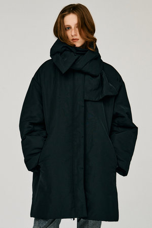 プランク プロジェクト/PRANK PROJECTの【予約販売】パデッドスカーフミドルコート / Padded Scarf Middle Coat(110900/110902)