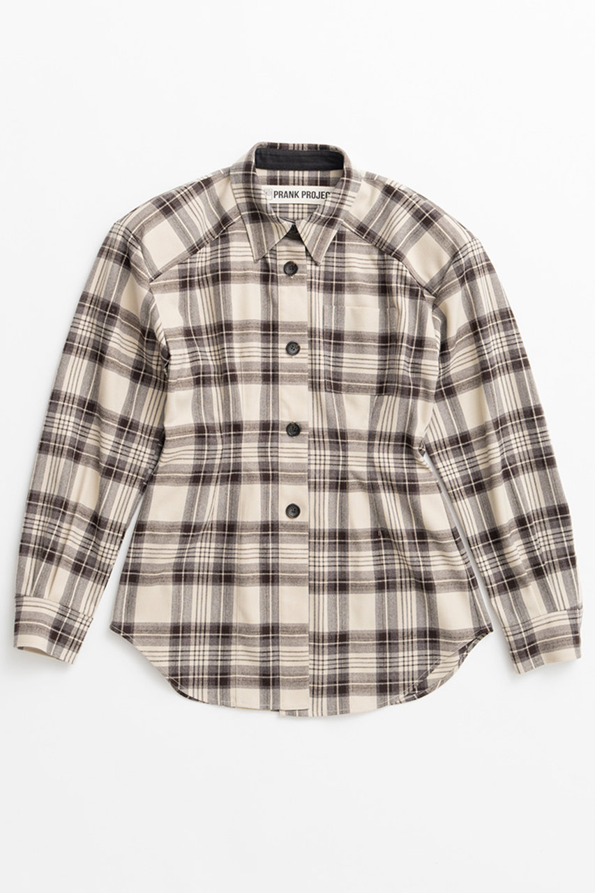 シェイプドウエストチェックシャツ / Shaped Waist Check Shirt