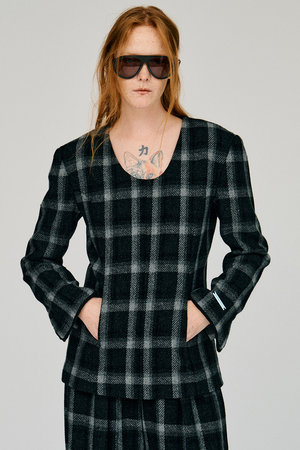 プランク プロジェクト/PRANK PROJECTの【予約販売】Uネックウエストシェイプトップス / U-Neck Waist-Shaped Top(110400/110403)