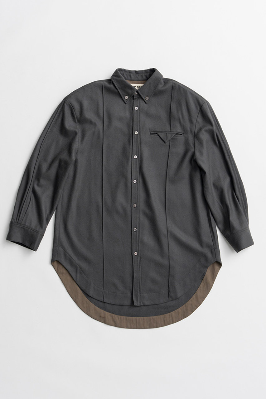 PRANK PROJECT ボタニーオーバーシャツ / Botany Over Shirt (C.GRY(チャコールグレー), FREE) プランク プロジェクト ELLE SHOP