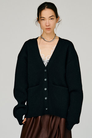 プランク プロジェクト/PRANK PROJECTの【予約販売】ワイドショルダーニットカーディガン / Wide Shoulder Knit Cardigan(110300/110303)