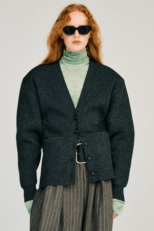 プランク プロジェクト/PRANK PROJECTの【予約販売】ワイドショルダーニットカーディガン / Wide Shoulder Knit Cardigan(110300/110303)