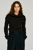 ドレープカラーニット / Drape Collar Knit