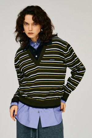 プランク プロジェクト/PRANK PROJECTの【予約販売】レイヤードポロニットトップ / Layered Polo Knit Top(110100/110103)