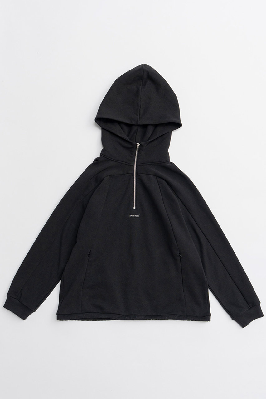 PRANK PROJECT ハーフジップフーディースウェット / Half-Zip Hoodie Sweatshirt (C.GRY(チャコールグレー), FREE) プランク プロジェクト ELLE SHOP