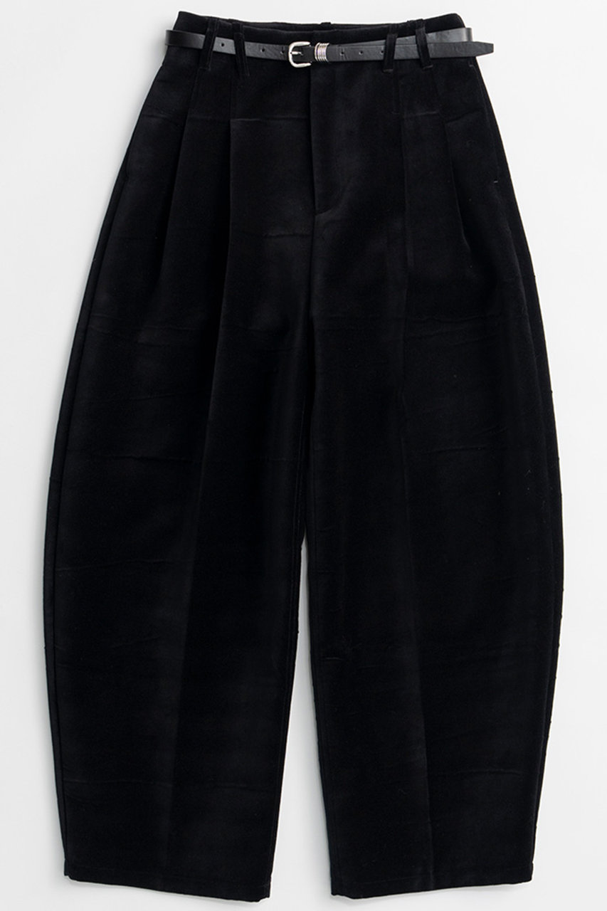 PRANK PROJECT ベルベットバレルパンツ / Velvet Barrel Pants (BLK(ブラック), 36) プランク プロジェクト ELLE SHOP