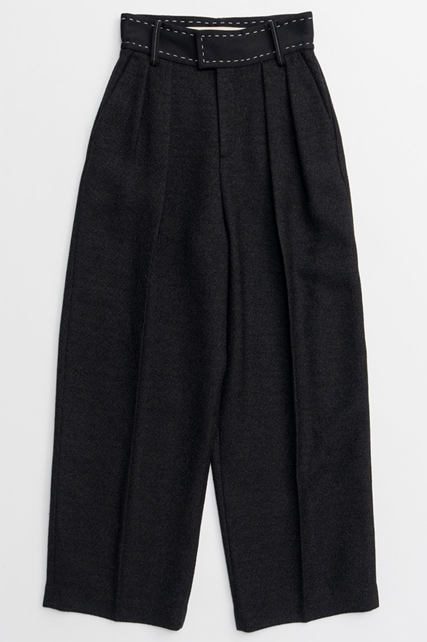 PRANK PROJECT ハンドライクステッチタックパンツ / Hand-Like Stitch Tuck Pants (BLK(ブラック), 38) プランク プロジェクト ELLE SHOP