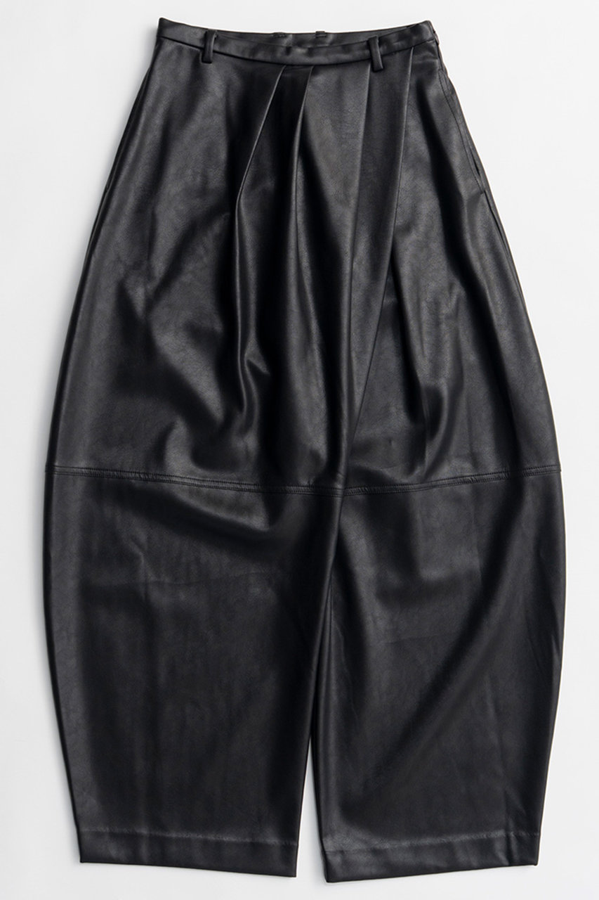 PRANK PROJECT フェイクレザーバルーンパンツ / Fake Leather Balloon Pants (BLK(ブラック), 36) プランク プロジェクト ELLE SHOP