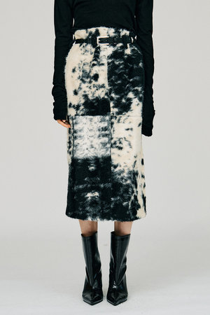 プランク プロジェクト/PRANK PROJECTの【予約販売】ハラコジャガードスカート / Haircalf Jacquard Skirt(110700/110703)