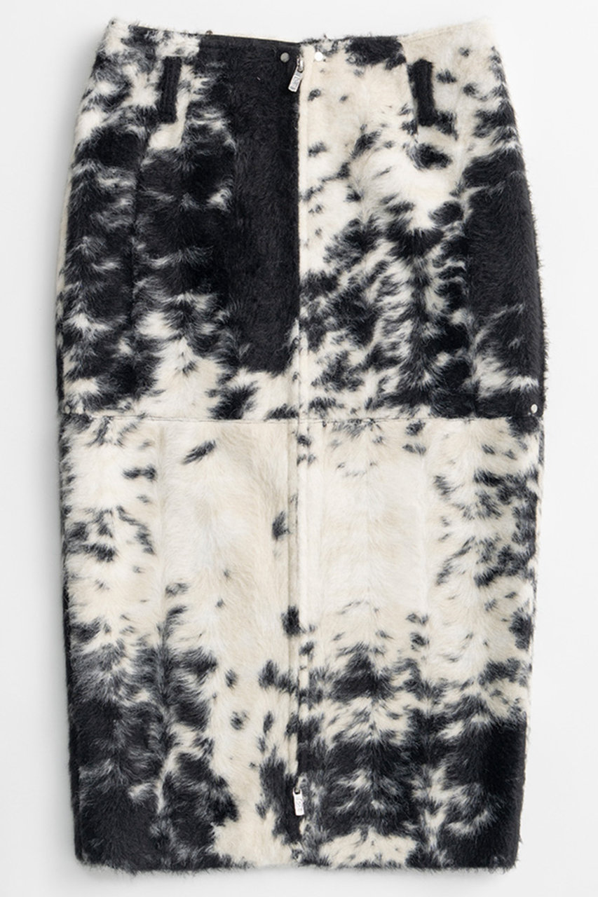 PRANK PROJECT ハラコジャガードスカート / Haircalf Jacquard Skirt (MLT(マルチカラー), 38) プランク プロジェクト ELLE SHOP