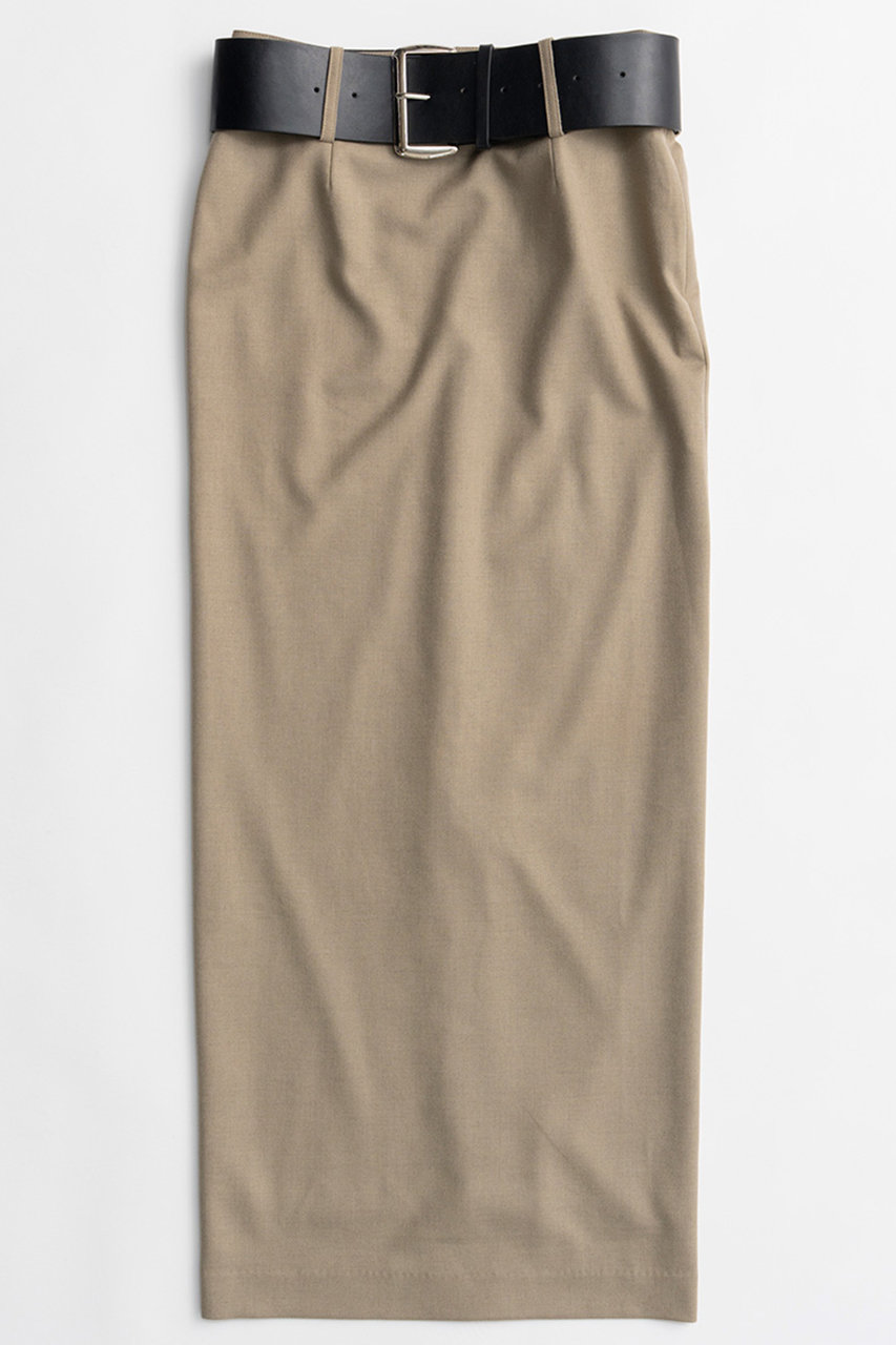 PRANK PROJECT ワイドベルトロングスカート / Wide Belt Long Skirt (BGE(ベージュ), 36) プランク プロジェクト ELLE SHOP