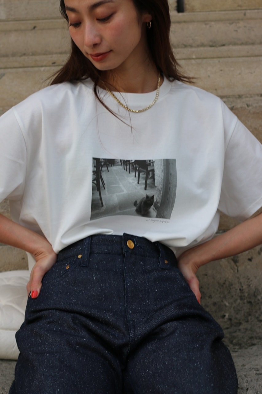 alors paris Tシャツ　elle限定 aLORS(アロー)｜【ELLE SHOP 限定】（Le chat）est toujours