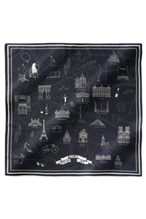 アロー/aLORSのFoulard Ex-libris Paris×aLORS スカーフ(140100/140103)