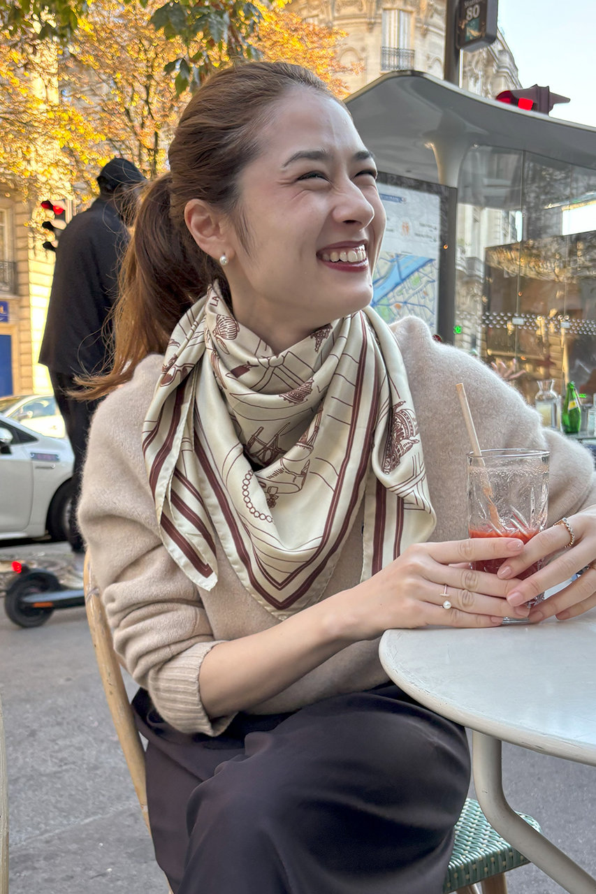 aLORS(アロー)｜Foulard Ex-libris Paris×aLORS スカーフ/アイボリー