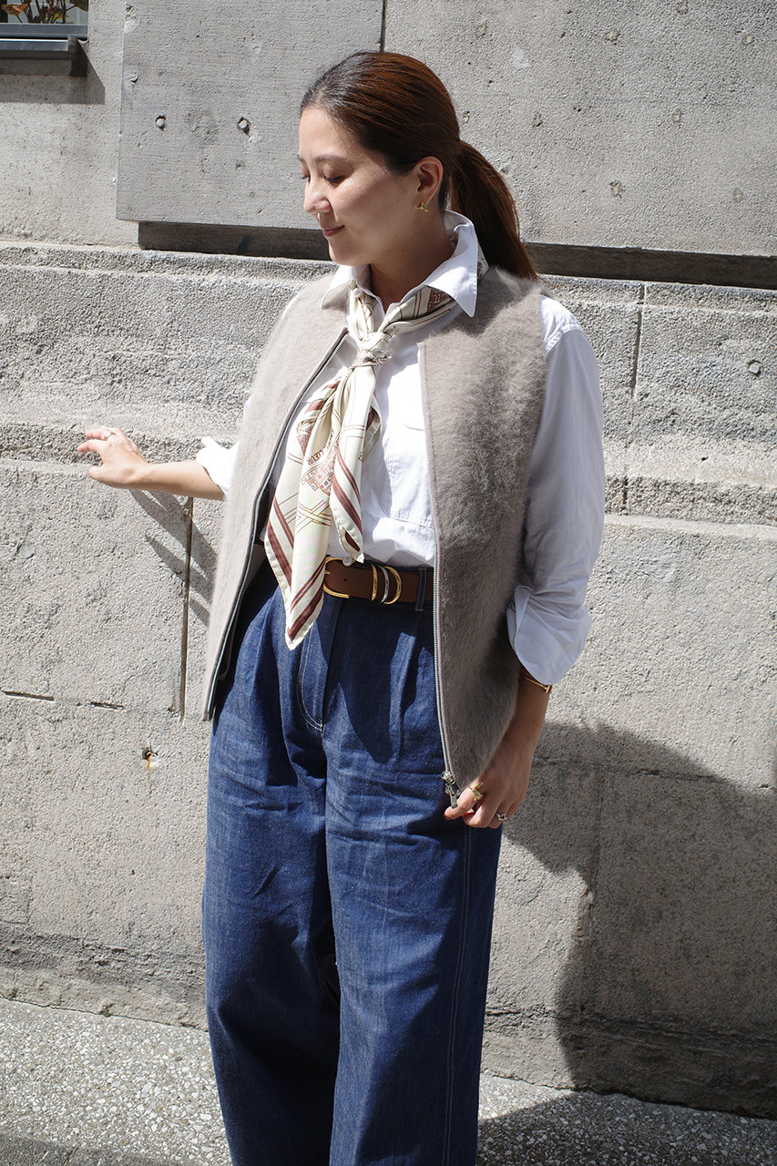aLORS(アロー)｜Foulard Ex-libris Paris×aLORS スカーフ/アイボリー