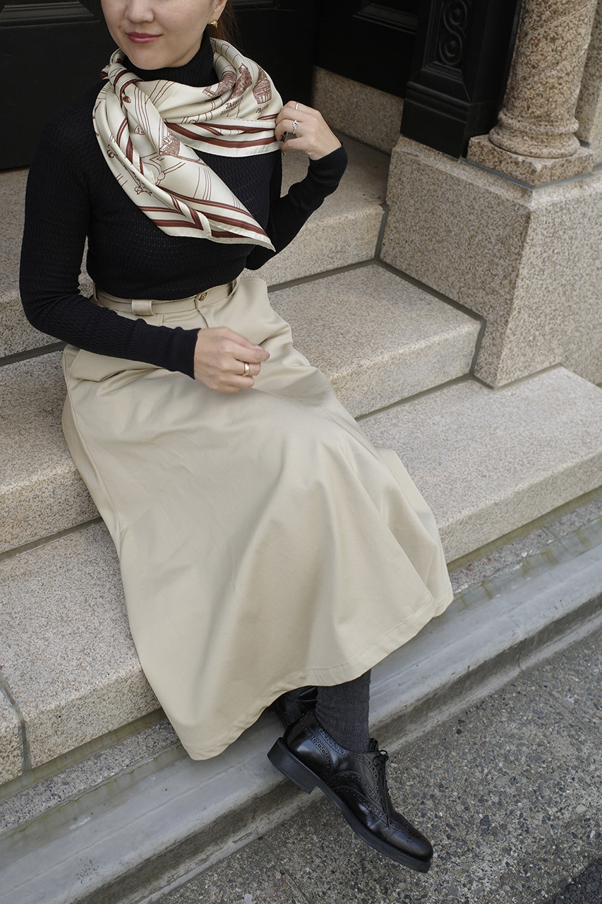 aLORS(アロー)｜Foulard Ex-libris Paris×aLORS スカーフ/アイボリー