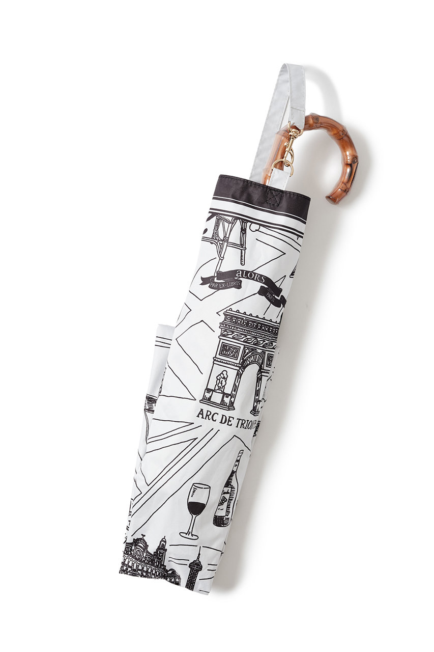 aLORS Soleil & Plueie Ex-libris Paris×aLORS 傘 (ホワイト×ブラック, FREE) アロー ELLE SHOP aLORS Soleil & Plueie Ex-libris Paris×aLORS 傘 (ホワイト×ブラック, FREE) アロー ELLE SHOP