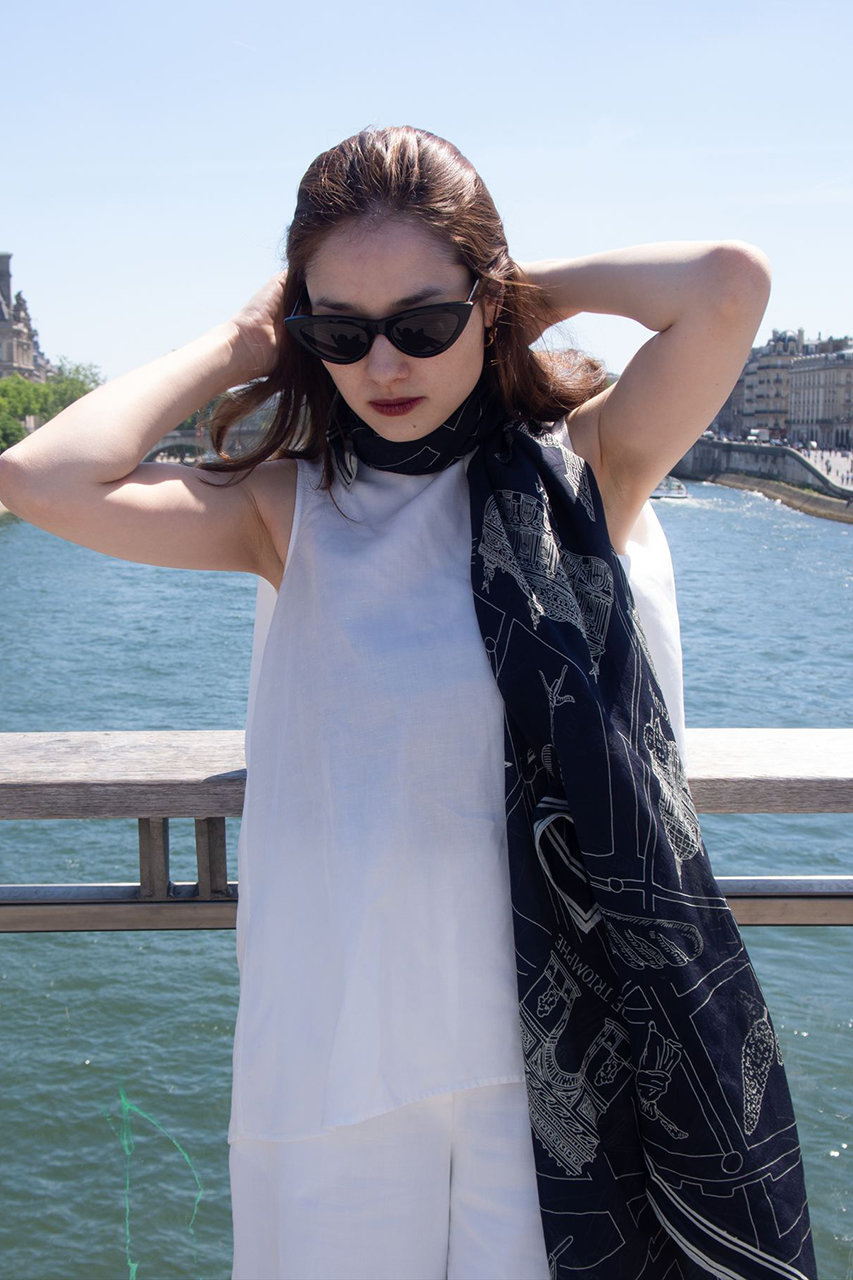 aLORS(アロー)｜【予約販売】Foulard Ex-libris Paris x aLORS -une