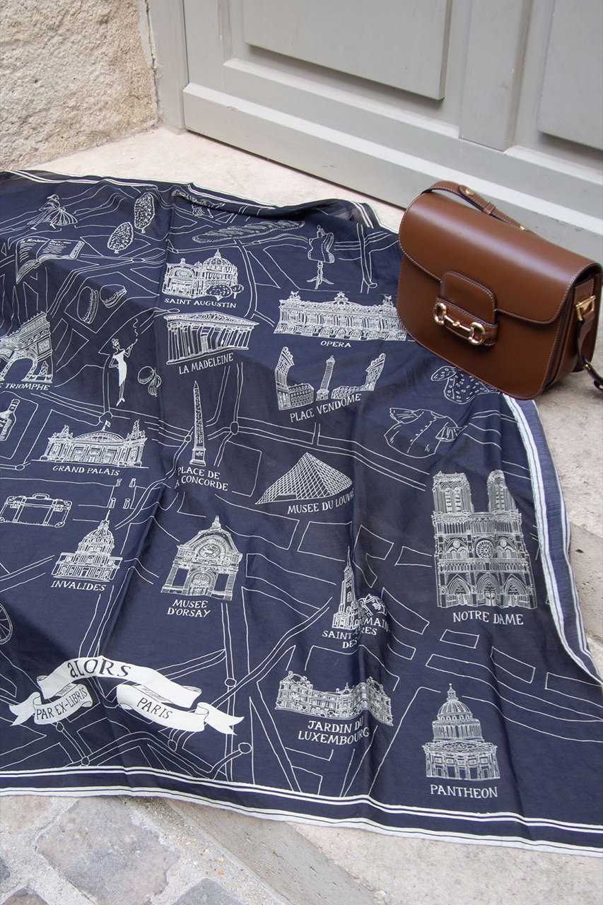 aLORS(アロー)｜【予約販売】Foulard Ex-libris Paris x aLORS -une
