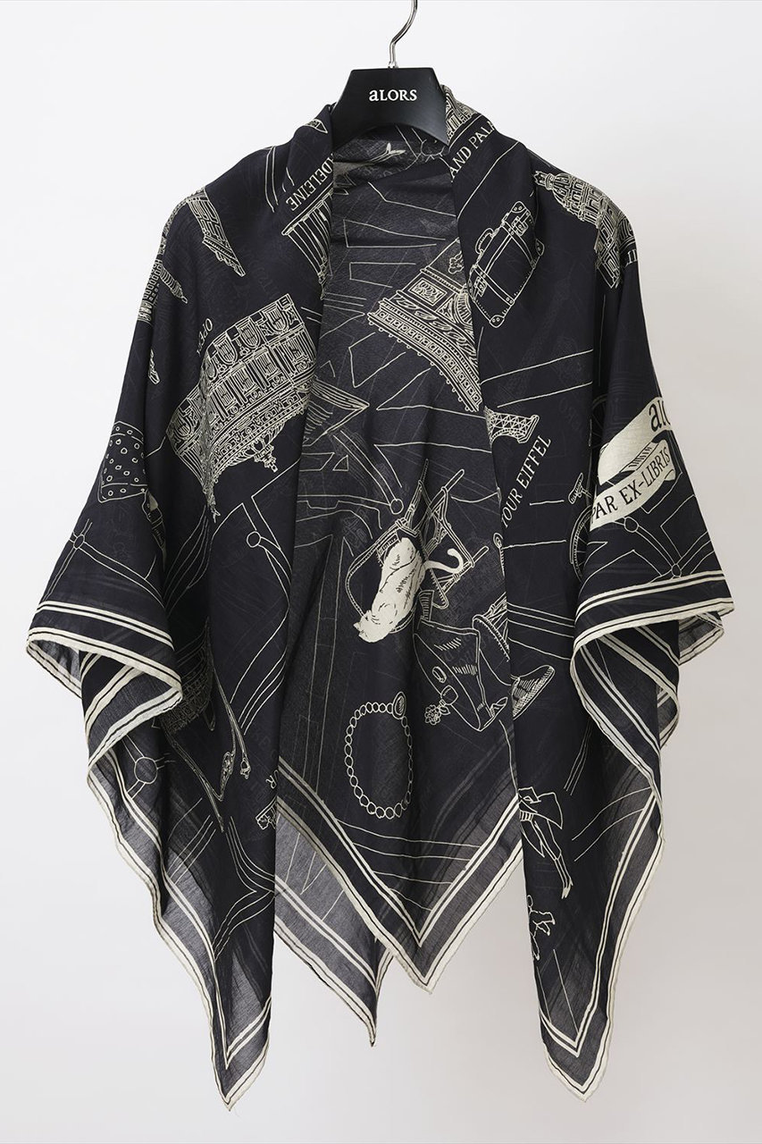 aLORS(アロー)｜【予約販売】Foulard Ex-libris Paris x aLORS -une