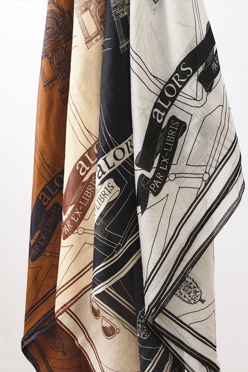 aLORS(アロー)｜【予約販売】Foulard Ex-libris Paris x aLORS -une