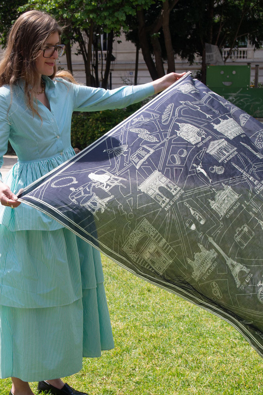 aLORS(アロー)｜【予約販売】Foulard Ex-libris Paris x aLORS -une