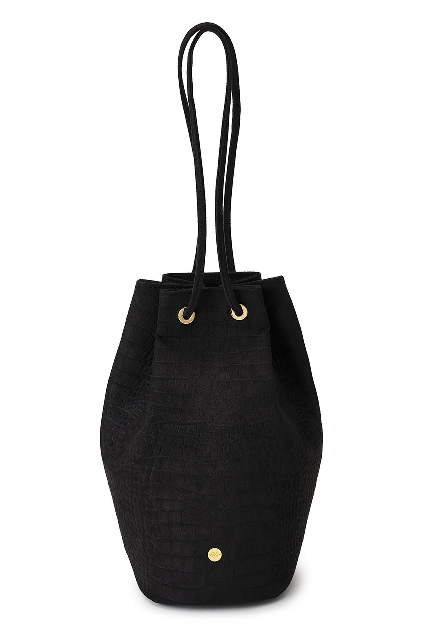 aLORS Sac Alcantara バッグ (ブラック, FREE) アロー ELLE SHOP