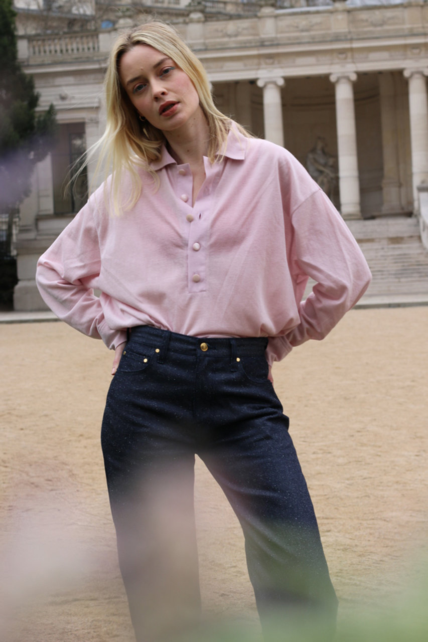 新品タグ付alorsparis Jean a Indigo sucreglace Jean A] Indigo Sucre Glace – aLORS online store