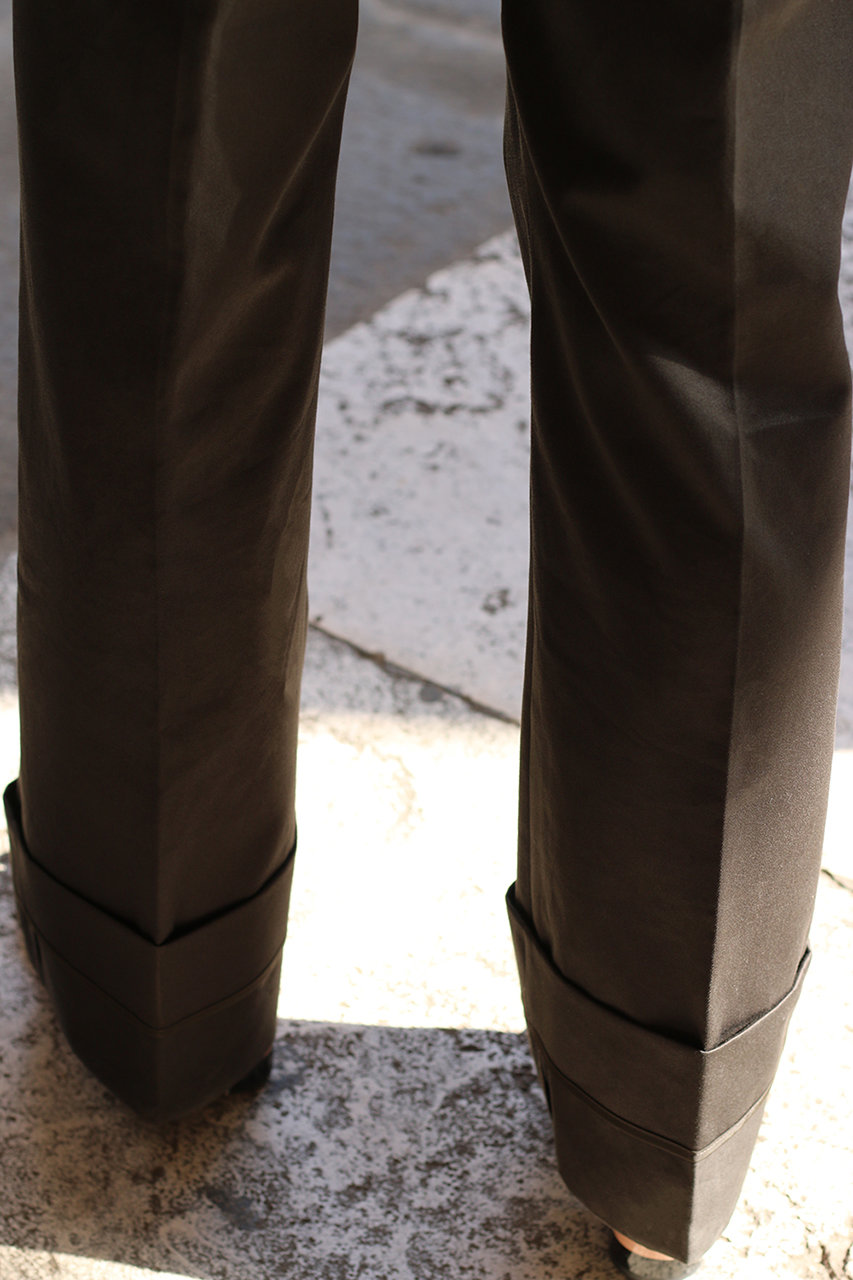 【新品・aLORS】Pantalon chino 【a】ダークエスプレッソカーキ aLORS(アロー)｜Pantalon chino/ダークエスプレッソカーキ の