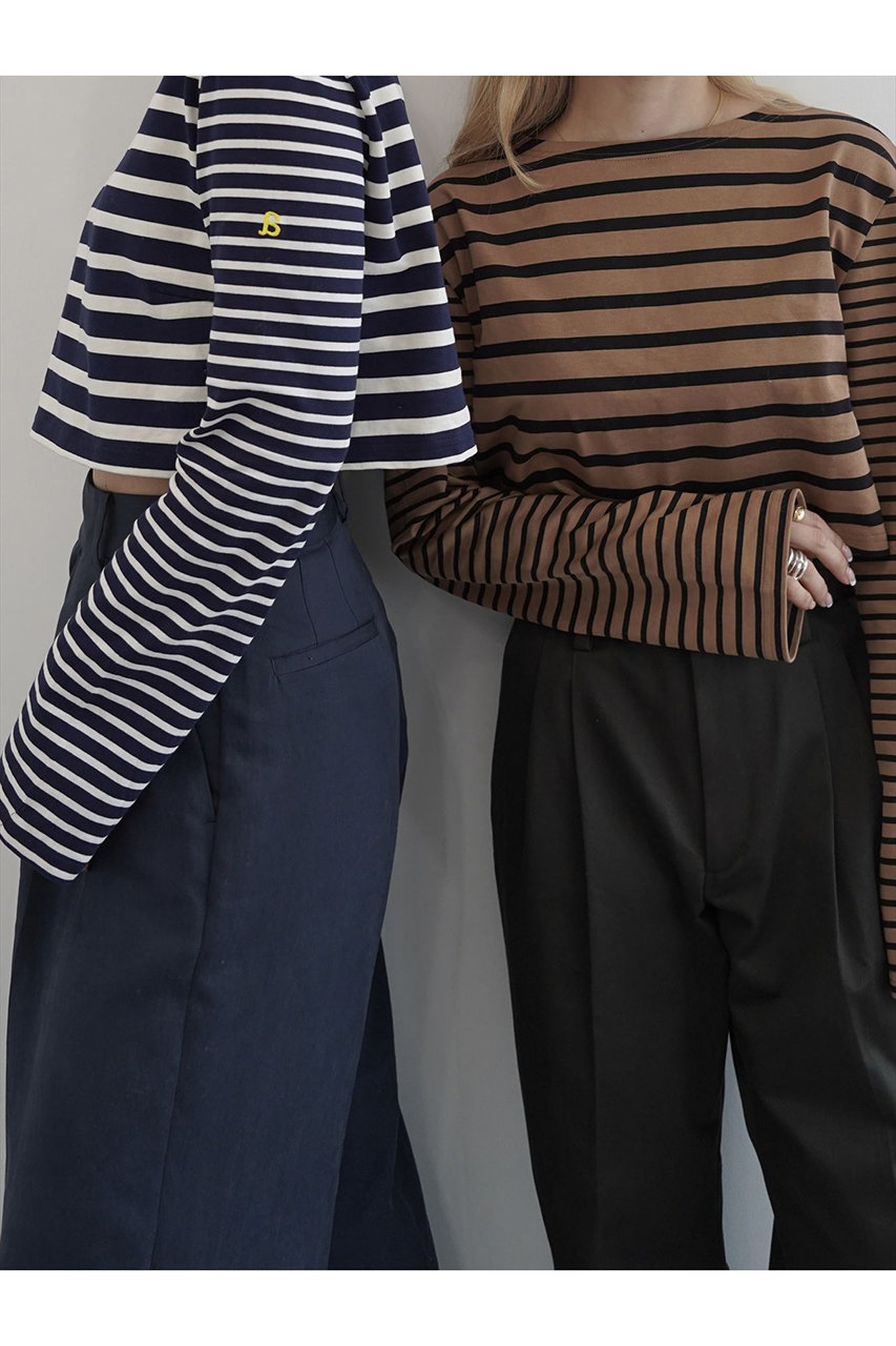 alors paris Haut marinière ボーダーカットソー