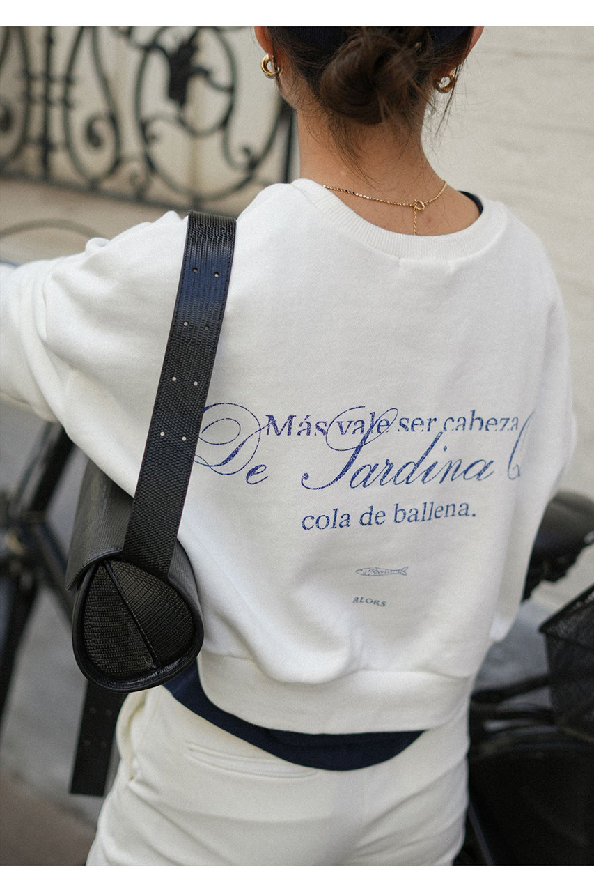 新品】alors paris Sweat-shirt Sardina グレー 【公式通販】